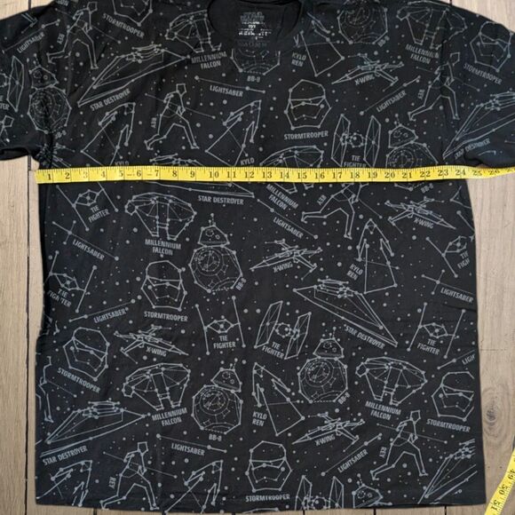 Star Wars AOP Galactic Nights Galaxy Constellation XXL Shirt - Picture 6 of 7